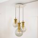 Rare Trio de lampes suspendues "Maxi Globe Lighting" par RAAK Amsterdam, années 1960
