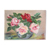 Peinture "bouquet de roses"