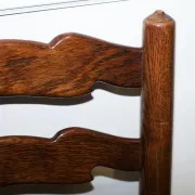 Antique Rush Seat Dining Chairs, England, 1910s, Set of 6