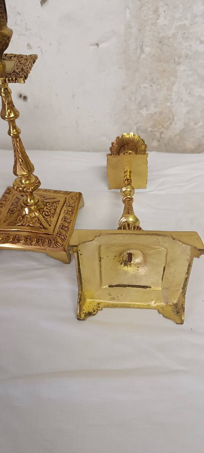 Pair of Victorian candlesticks