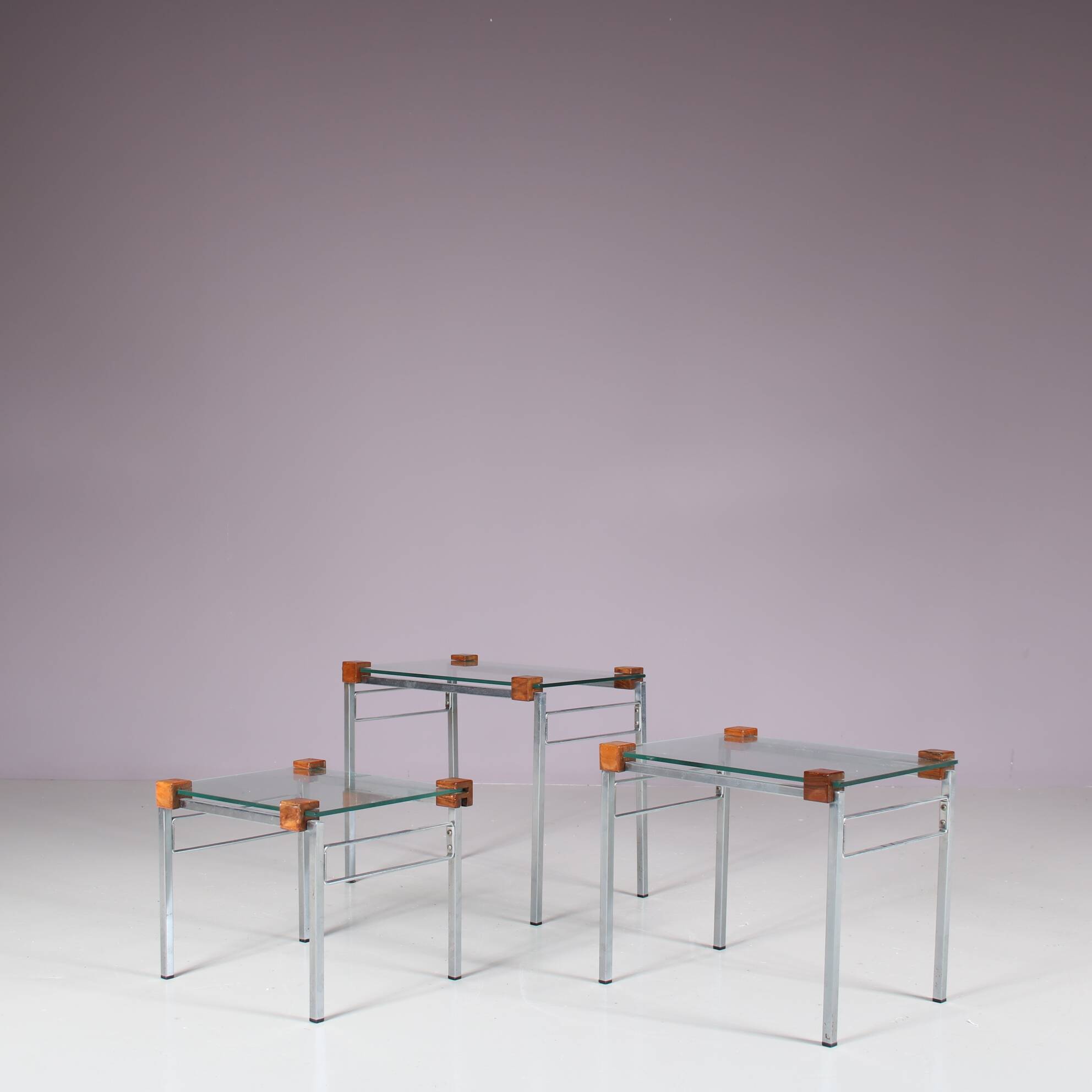 1960s Modern nesting tables from the Netherlands