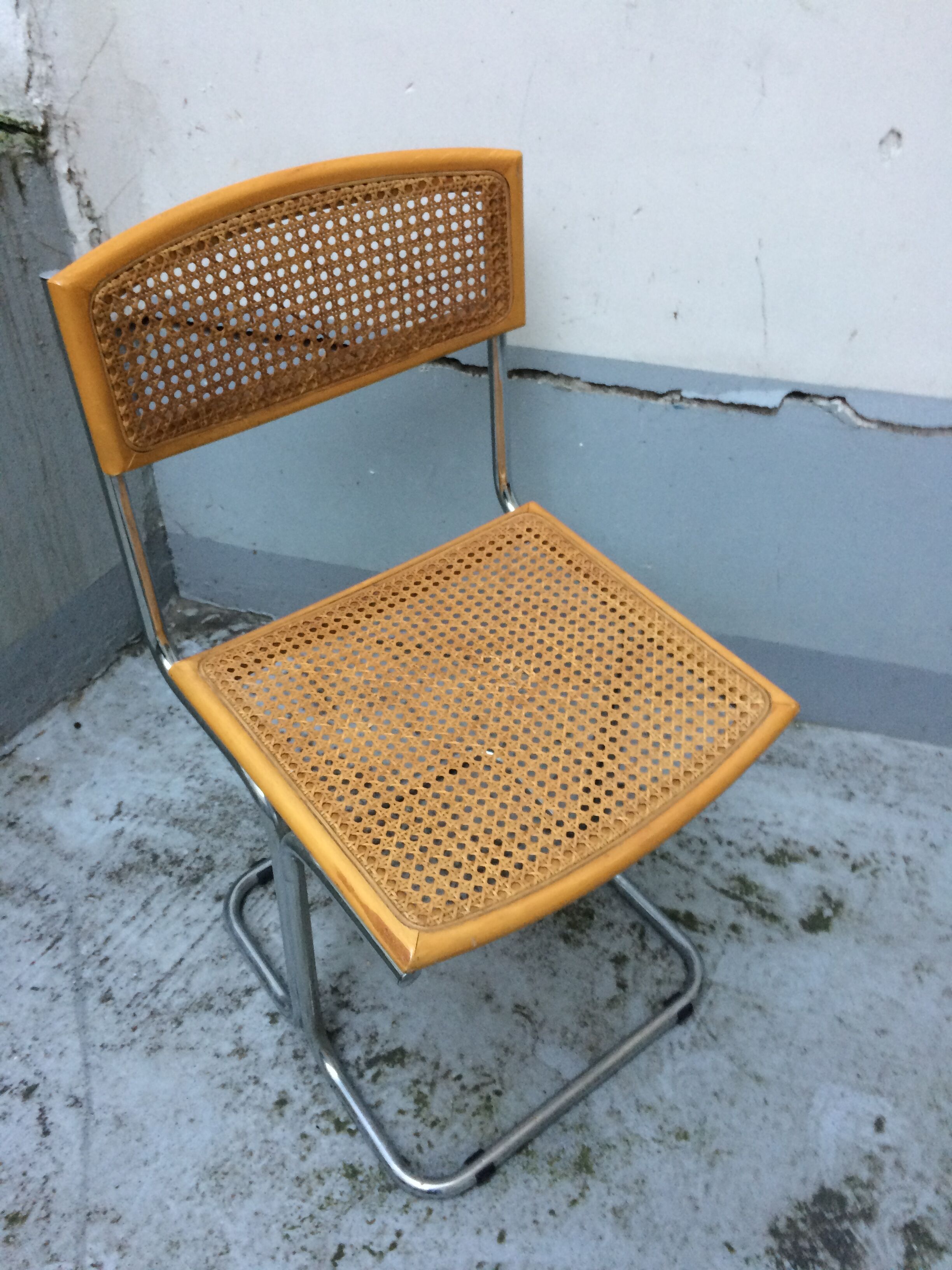 Vintage canned chair