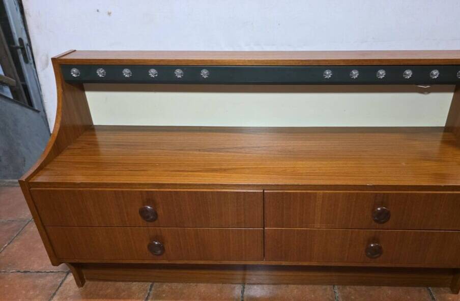 Scandinavian teak chest of drawers from the 1960s.