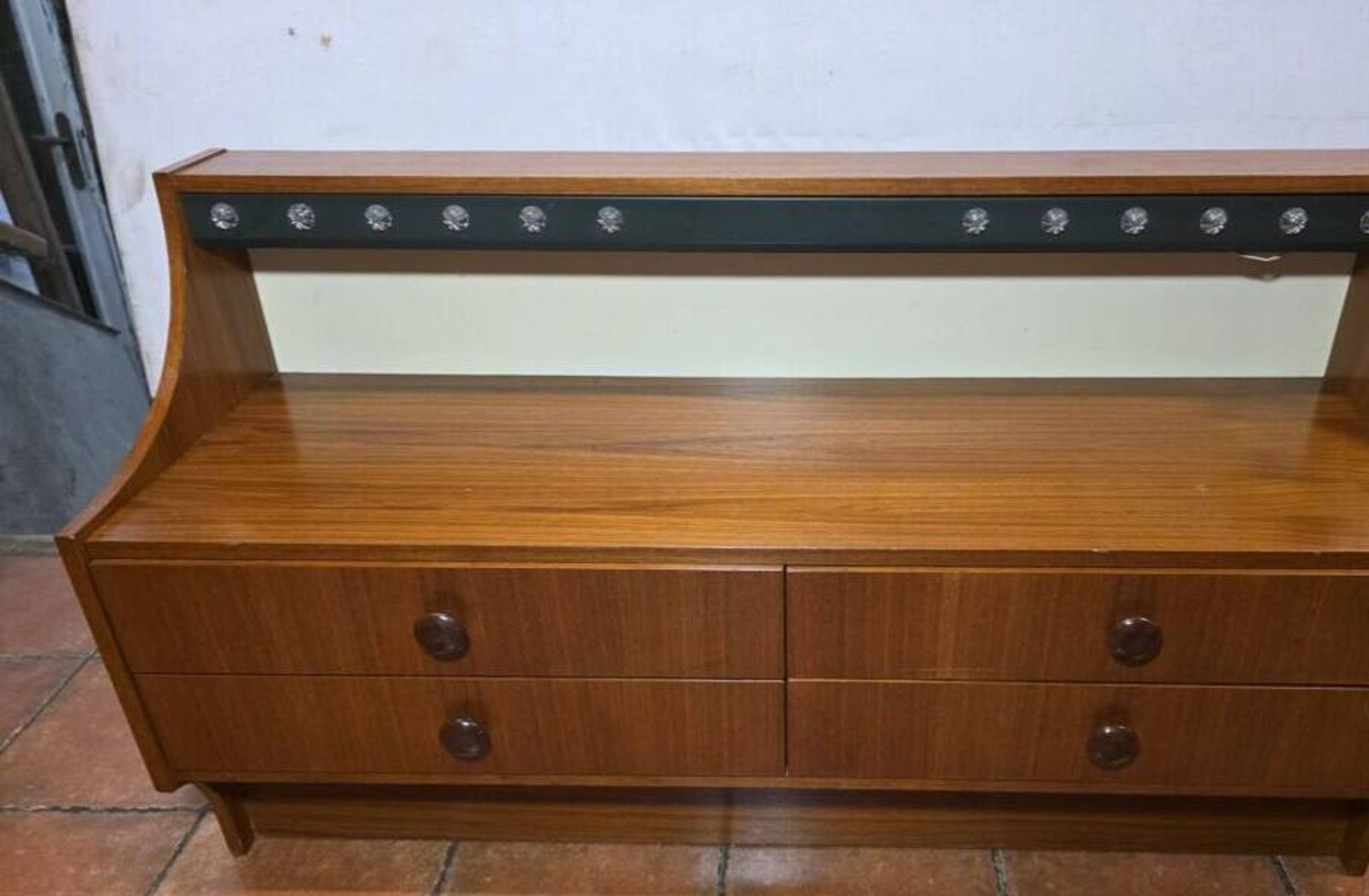 Scandinavian teak chest of drawers from the 1960s.