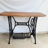 Cast iron and wood console