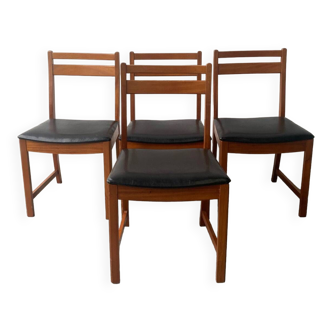 Ensemble de 4 chaises à manger vintage des années 1960 par Mcintosh