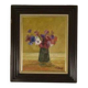 Post-impressionist oil on canvas still life The Anemones by Arthur Van Hecke 1980