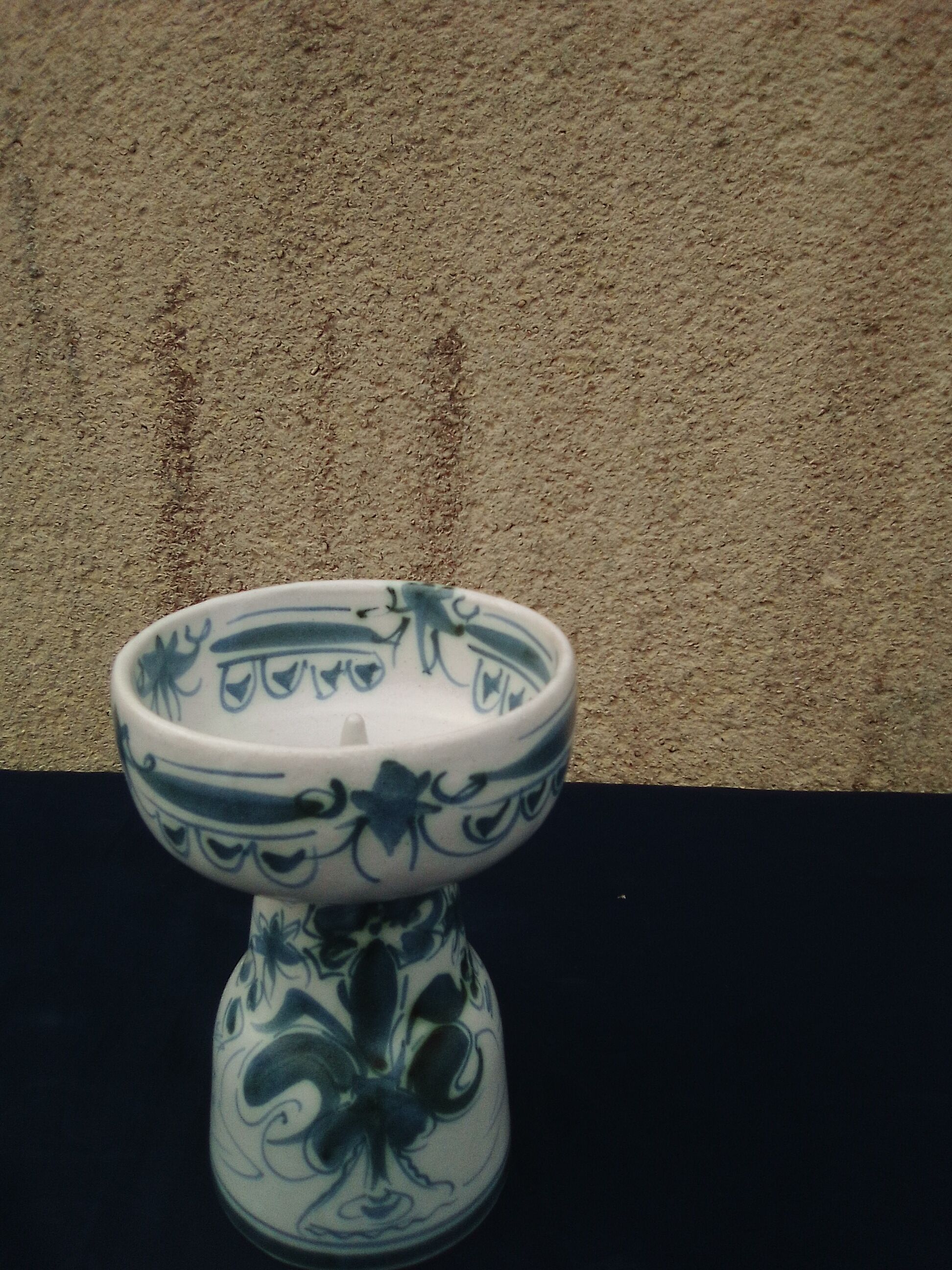 Candle holder pique candle candle in fa£ience of Quimper Keraluc H 16 cm