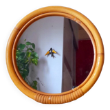 Rattan mirror 60s