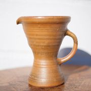 Vintage pitcher, vintage jug, pottery signed Paul Igom Bavil?, artisanal pottery, carafe, vase