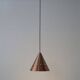 Mid-century cone pendant lamp / copper / aluminium / Danish modern design / 1960s