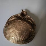 Empty art nouveau pocket in bronze