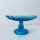 Blue glass stand cup