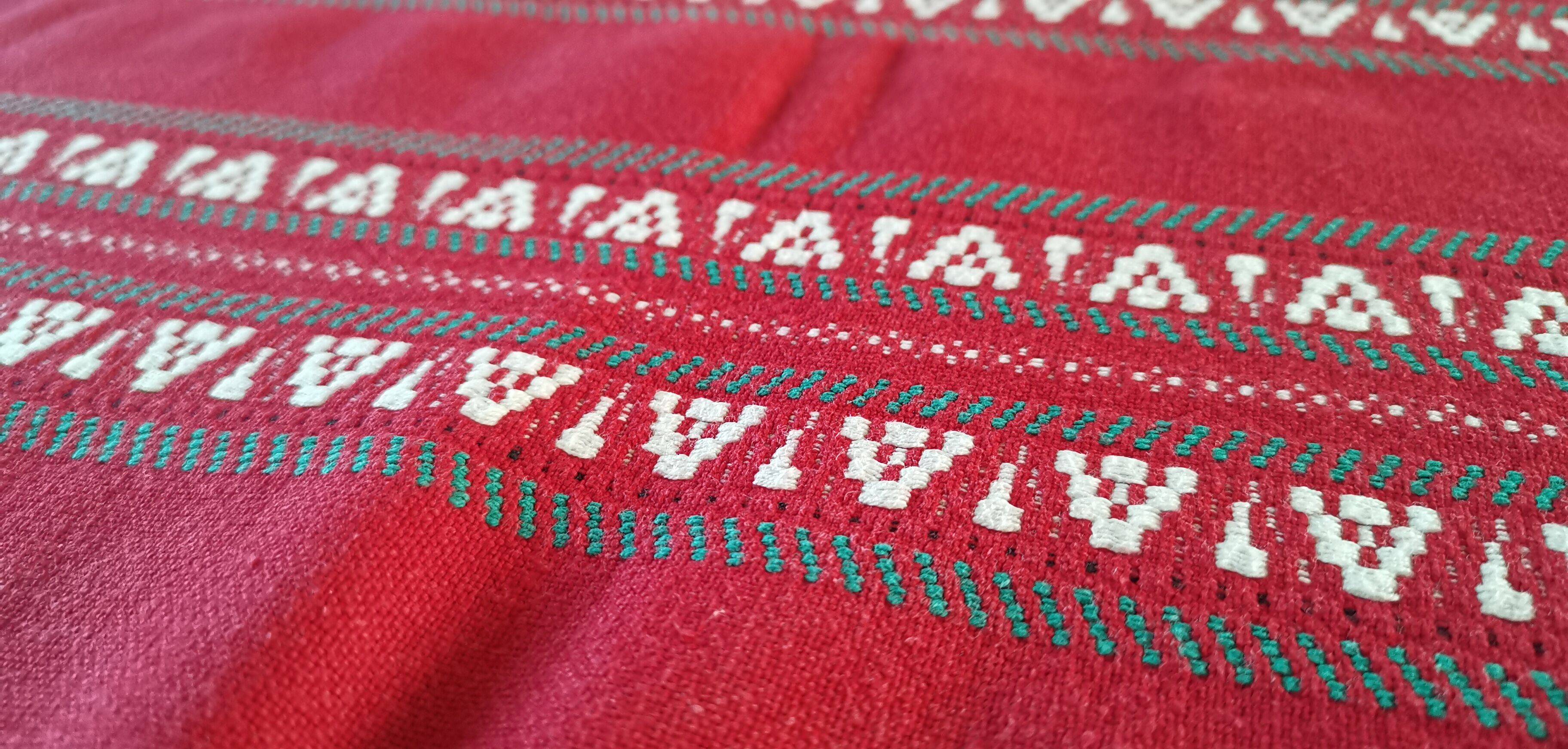 Old Basque red rectangular tablecloth