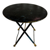 Petite table métallique vintage