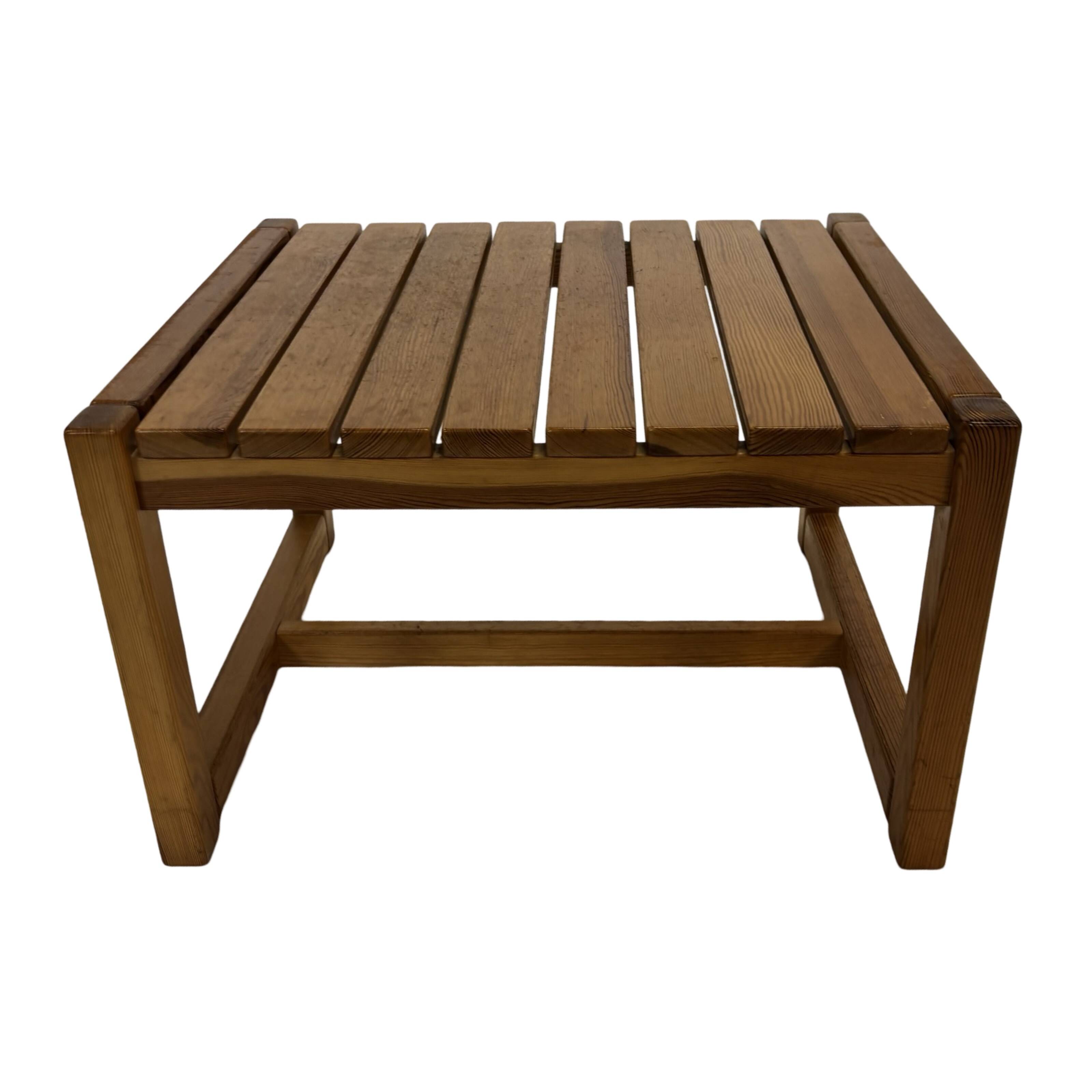 Vintage Wooden Coffee Table Karin Möbring for Ikea 70's Design