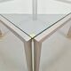 Table basse Regency T28 en laiton et verre de Peter Ghyczy, années 1970