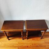Pair of classic vintage bedside tables