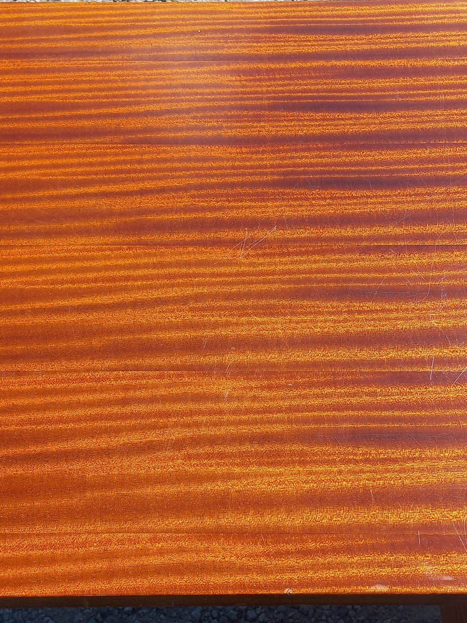Desk of the 60s in mahogany base metal tubes 2 drawers