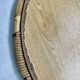 Table basse ronde rotin années 60