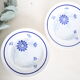 Dessert plates x 5, Saint Amand, hand-painted pattern, floral, French manufacture, vintage