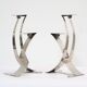 Palm Beach Modern style silver-plated chandeliers 1970
