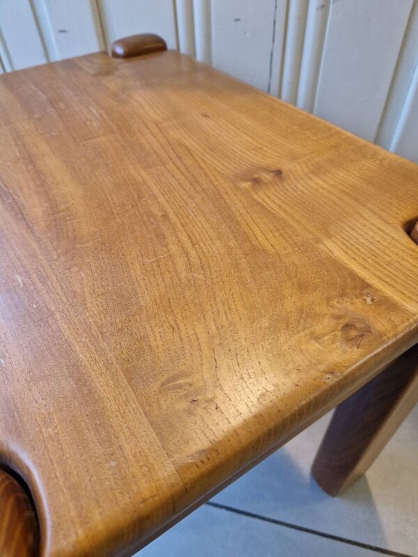 Chevet table d'appoint en orme massif