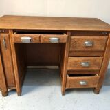 Old restored oak desk