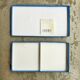 Two Lanvin porcelain trinket trays with original box