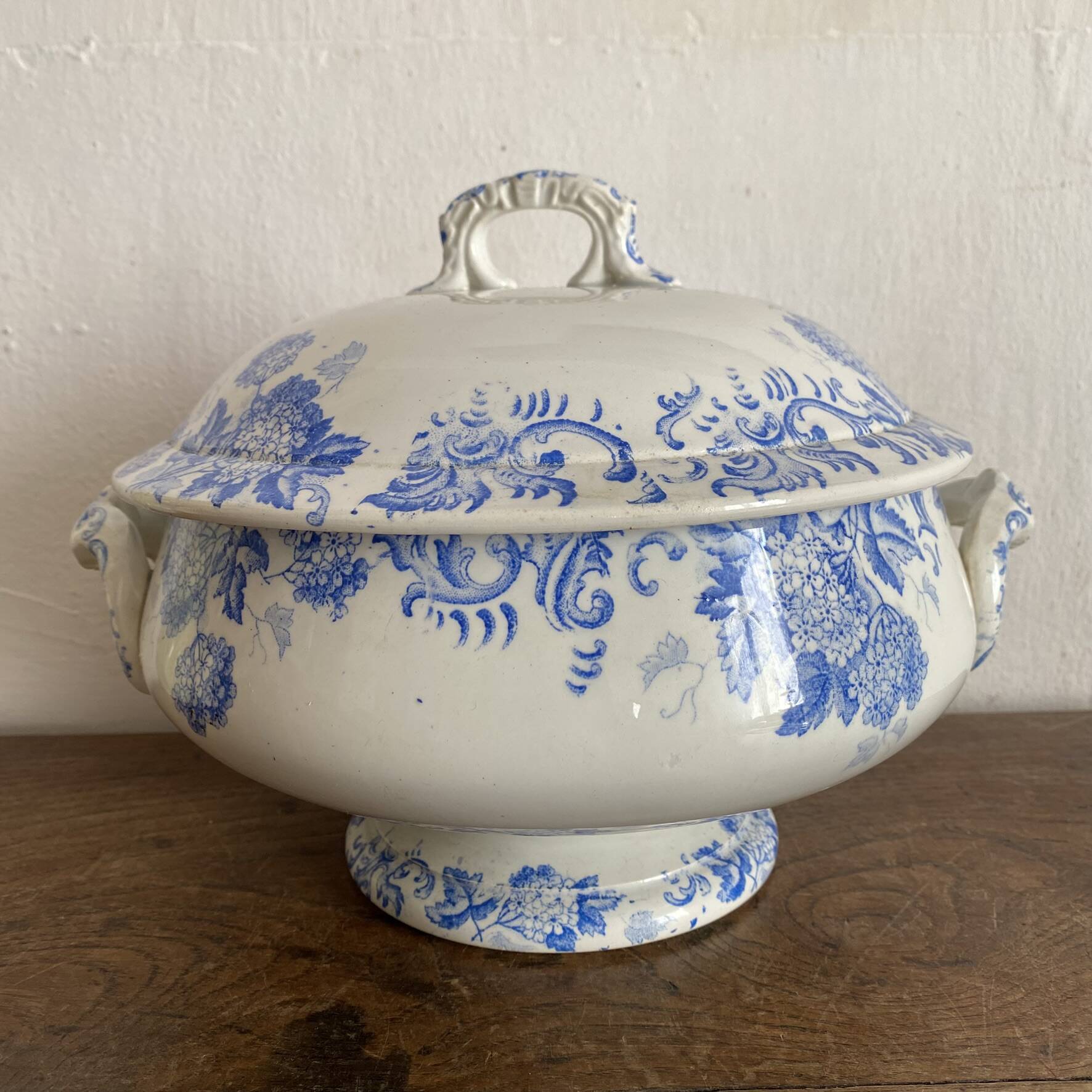 Ironstone soup tureen St Amand model Snowball