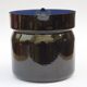 Vintage enameled sheet metal milk jug with lid for boiling milk - 1950s