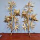 Large pair of brass wall sconces, Maison Jansen, 1960-70.