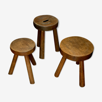 Trio of French stools