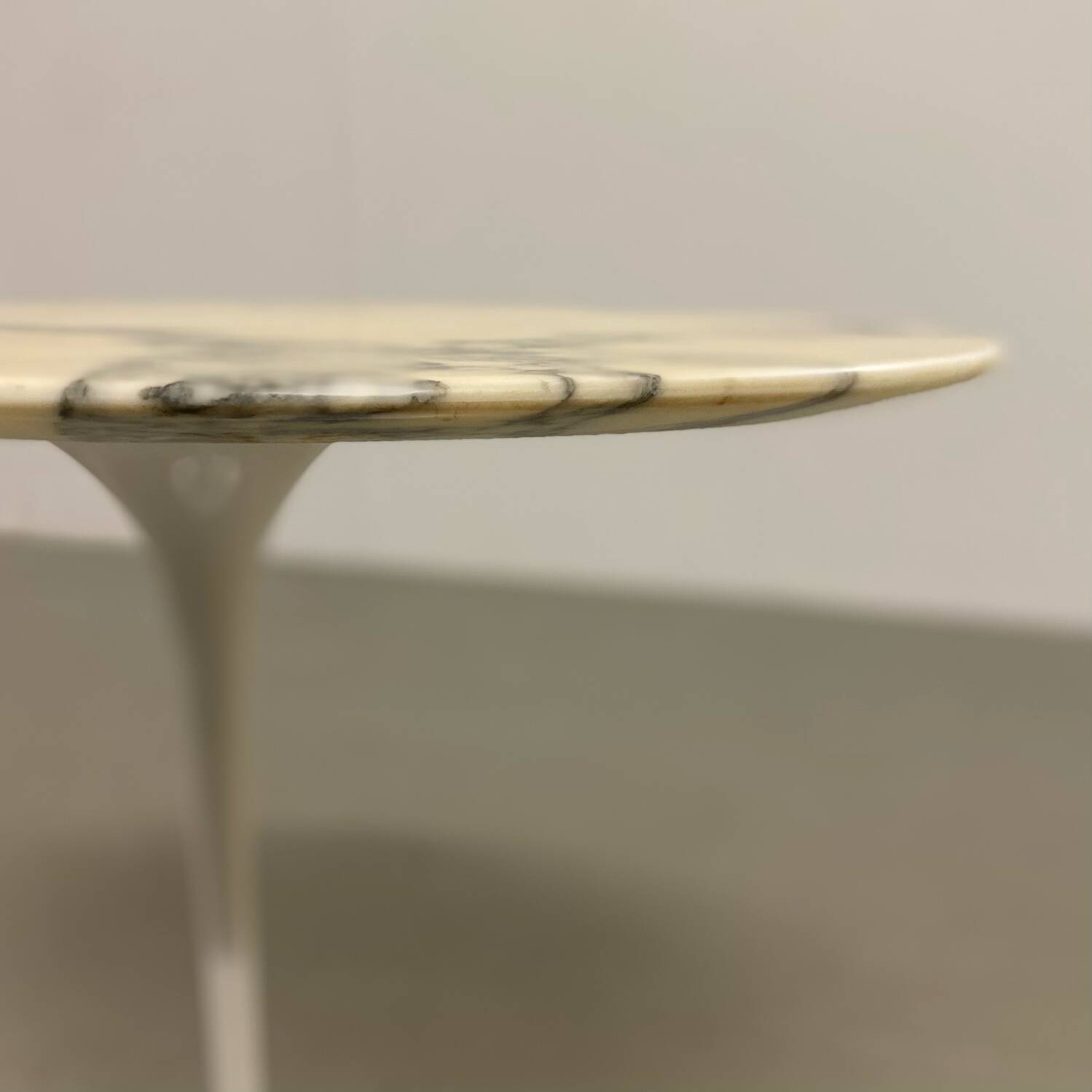 Saarinen Tulip Oval Marble Side Table for Knoll