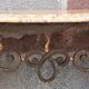 Console forged foot marble top