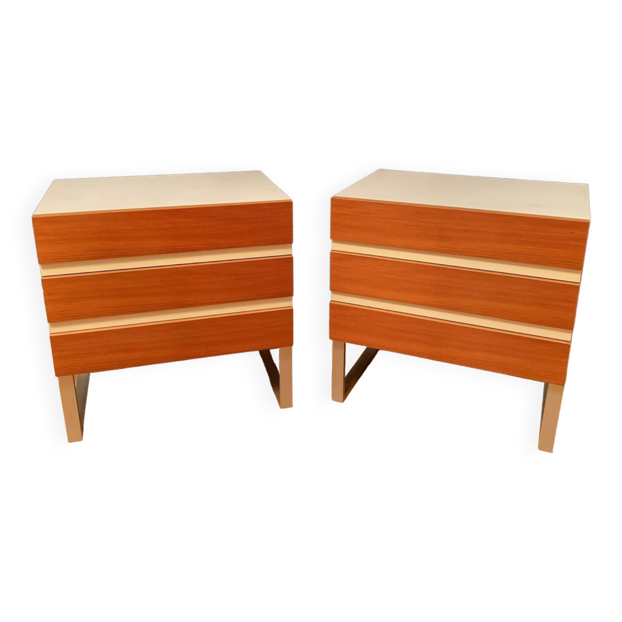Set of two Interlübke chests of drawers, Germany, 1970s.