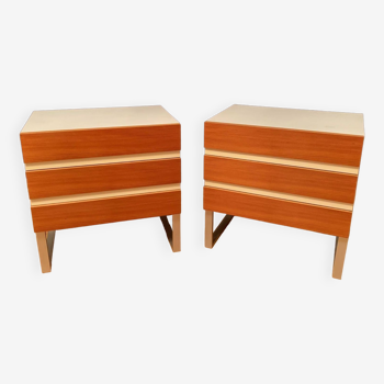 Ensemble de deux commodes Interlübke, Allemagne, années 1970.