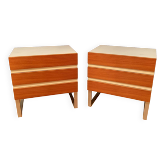 Set of two Interlübke chests of drawers, Germany, 1970s.