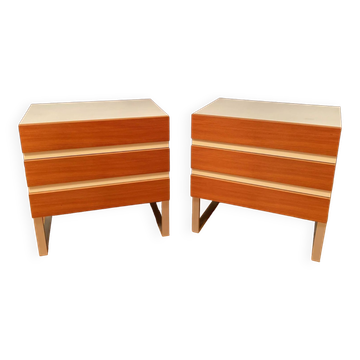 Set of two Interlübke chests of drawers, Germany, 1970s.