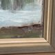 Swedish Oil on Canvas – “Lake with Houses” by G. Arner – Signed