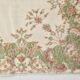 Tapis vintage à motif floral beige et vert 4x7, tapis anatolien, 113x207 cm