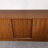 Modernist enfilade in rosewood attributed to O. Borsani, Italy circa 1970.