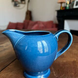 Petit pichet en porcelaine bleue Made in England
