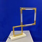 QUADRO Led Metal Gold Table Lamp - Lumen Center Italia
