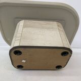 Table basse en travertin design milieu du siècle, années 1970