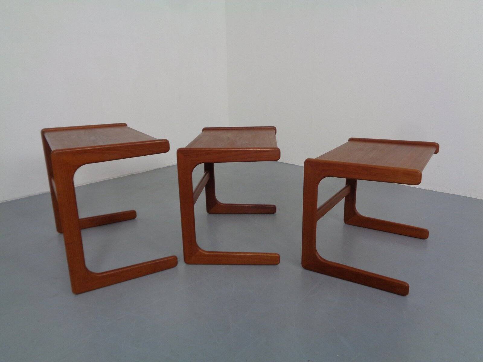 Danish Teak Nesting Tables from Salin Nyborg, 1960s, Set of 3