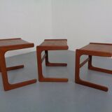 Danish Teak Nesting Tables from Salin Nyborg, 1960s, Set of 3