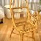 Smoked glass rattan table + chairs