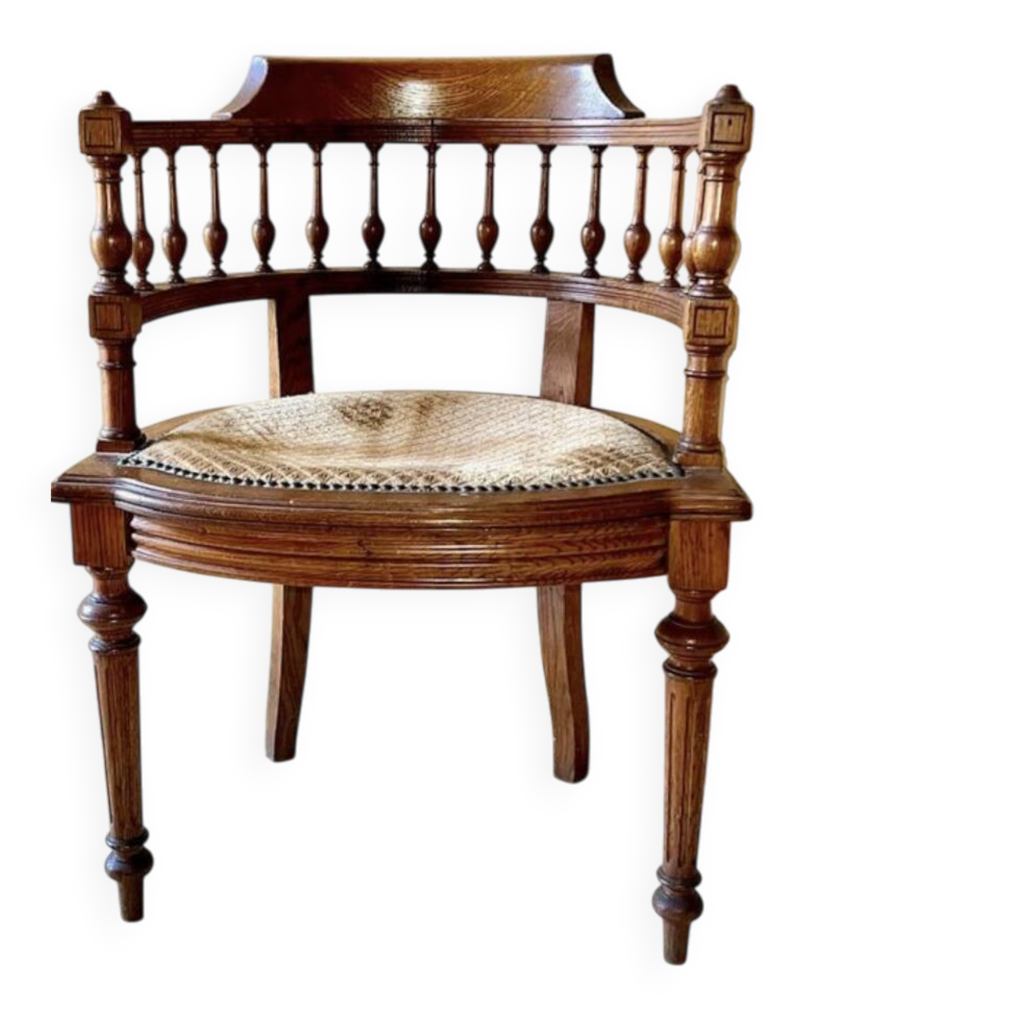 Fauteuil gondole ancien bois - projet pro B2B
