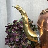 Old copper and brass teapot